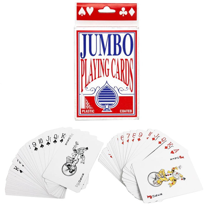 Jumbo Canasta Playing Cards Deck Card Games Family Rummy Poker Euchre Pinochle