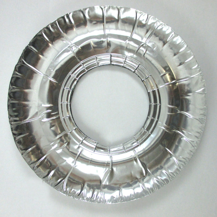 104 Pc Aluminum Foil Round Stove Gas Burner Bib Liners Covers Disposable 7.5" !