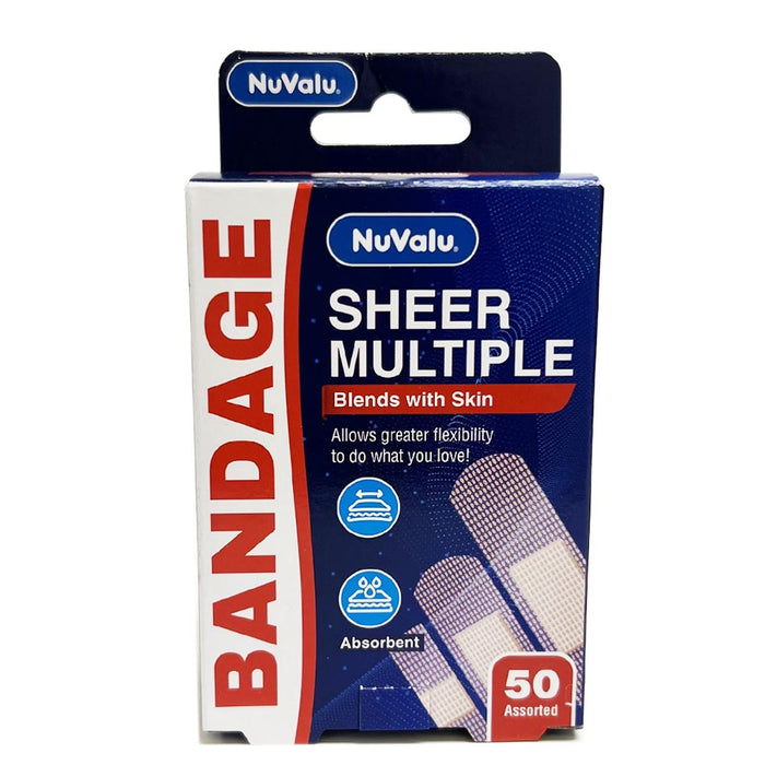 100 Ct Adhesive Bandages Sheer Sterile Flexible Strip Band First Aid Wound Care