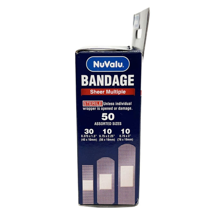 100 Ct Adhesive Bandages Sheer Sterile Flexible Strip Band First Aid Wound Care