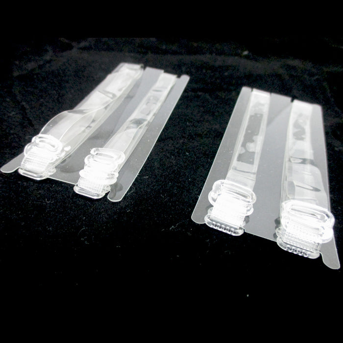 3 Pairs/Set Clear Bra Straps Transparent Invisible Detachable