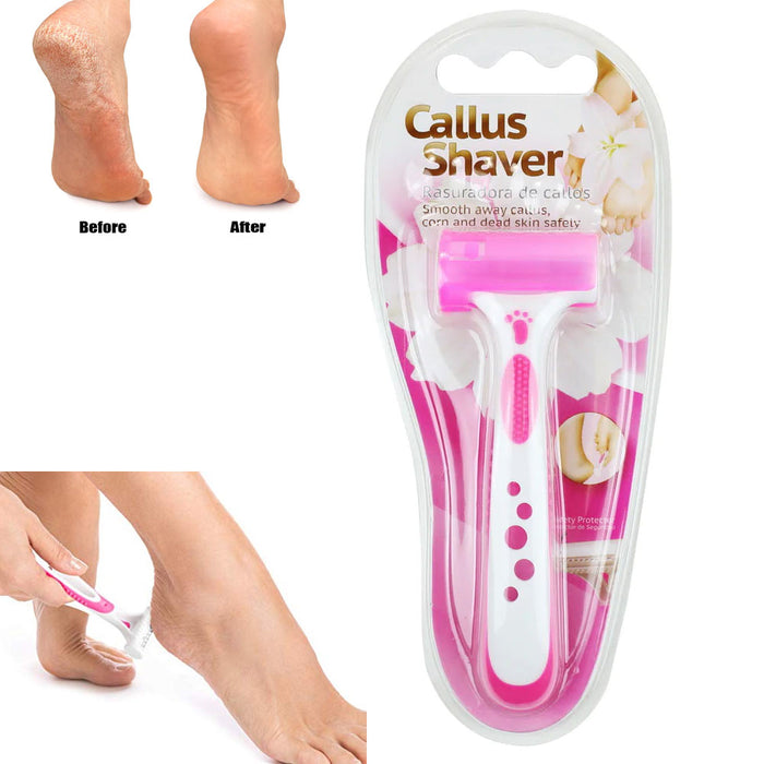 Foot Callus Shaver Hard Skin Corn Remover with 10 Blades -Black