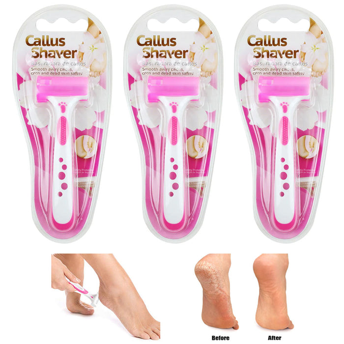 3 Pc Pedicure Callous Callus Shaver Foot Care Hard Tough Skin Corn Rem —  AllTopBargains