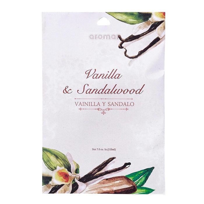 6 Pc Vanilla Sandalwood Scented Sachets Drawer Closet Bags Air Freshener Home