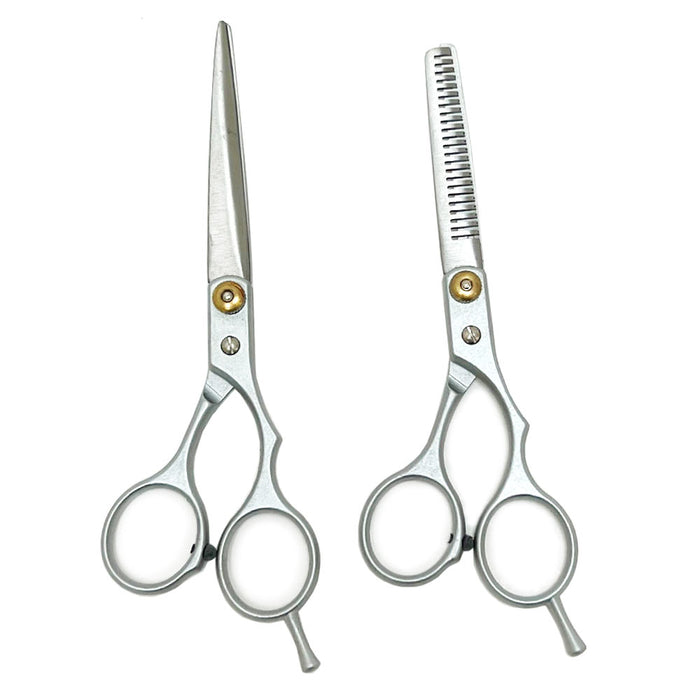 2pk Hair Cutting Scissors Thinner Barber Shear Professional Hair Dressing Kit