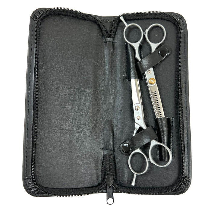 2pk Hair Cutting Scissors Thinner Barber Shear Professional Hair Dressing Kit