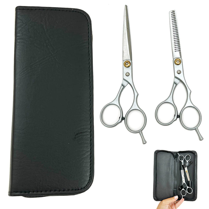 3 PC Professional Barber Hair Cutting Scissors Premium Stainless Steel Trimming