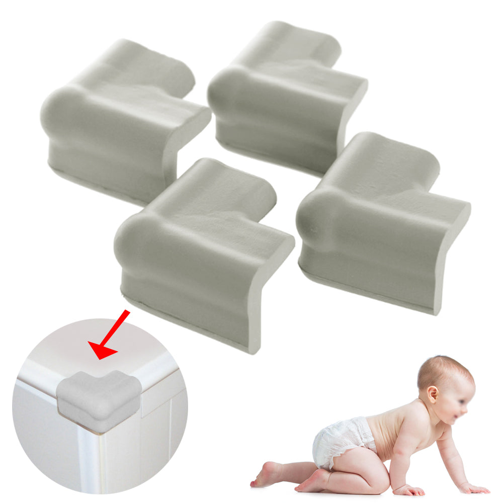 AllTopBargains 8pc Baby Proofing Corner Protectors Child Safety Table Edge Guards Bump Cushion