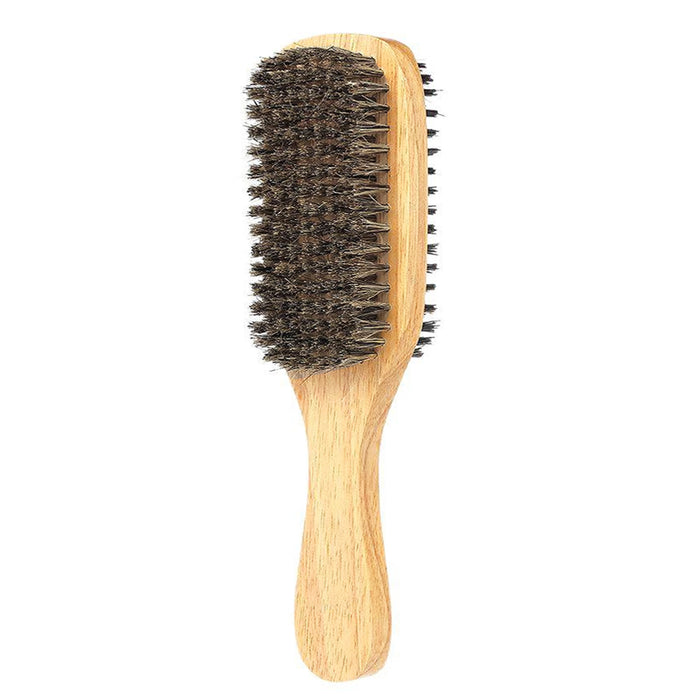 Men's Beard Brush Boar Bristles Firm Soft Styling Grooming Wooden Comb Traveling