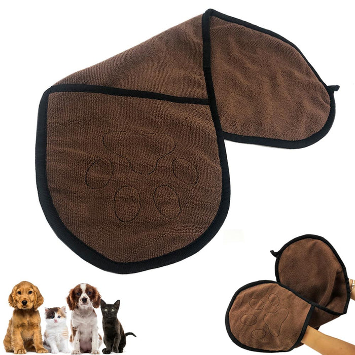 Ultra Absorbent Quick Drying Pet Towel Size Dogs All Breeds Cat Puppy 2 Handed