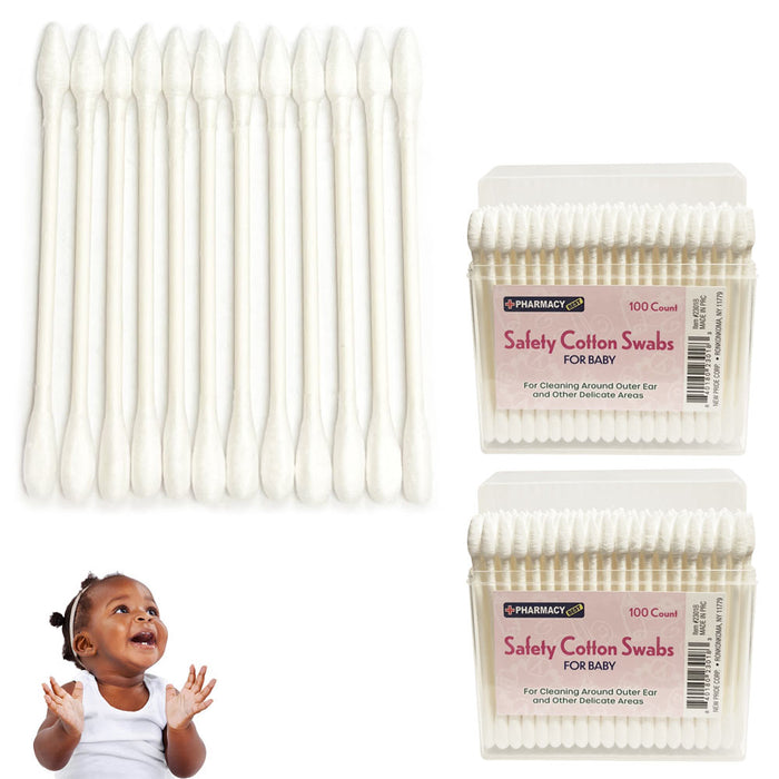 baby cotton swabs double tips ear and nose multifunctional