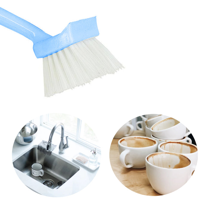 3PC Round Dish Brush Set Cleaning Kitchen Sink Scrubber Pot Pan Stiff Bristles