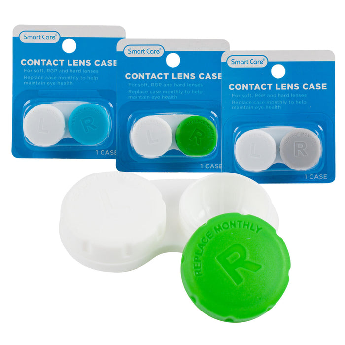 7 Pack Contact Lens Cases Solution Holder Small Container Storage Travel Kit Set