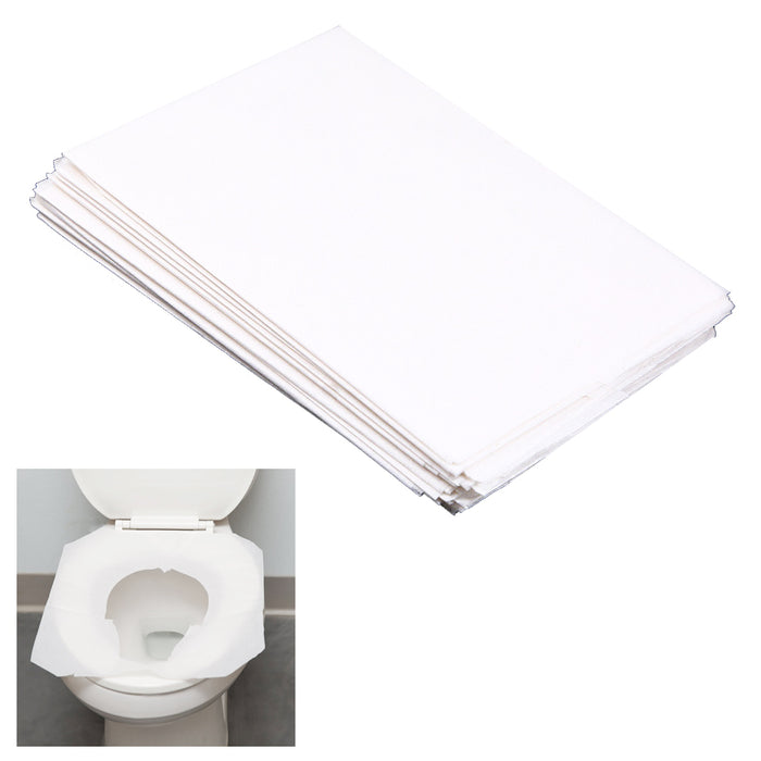 50 Pc Disposable Toilet Seat Covers Paper Sanitary Bath Travel Biodegradable