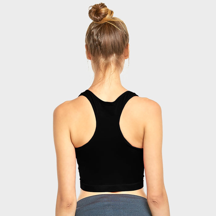1 Women's Peach Sports Bra Fitness Yoga Crop Tank Top Stretch
