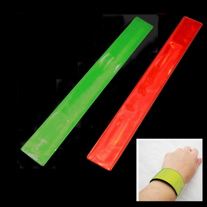 1 High Visibility Reflective Wrist Band Safety Arm Night Biking Traffic Running