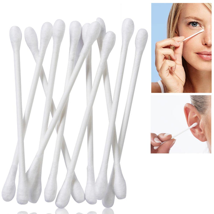 1200 ct Cotton Swabs Double Tipped Q Tip Makeup Applicator Nail Polish Removal