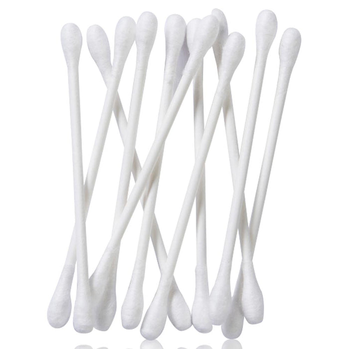 Plastic Sticks With White Cotton For Ear Cleaning And Other