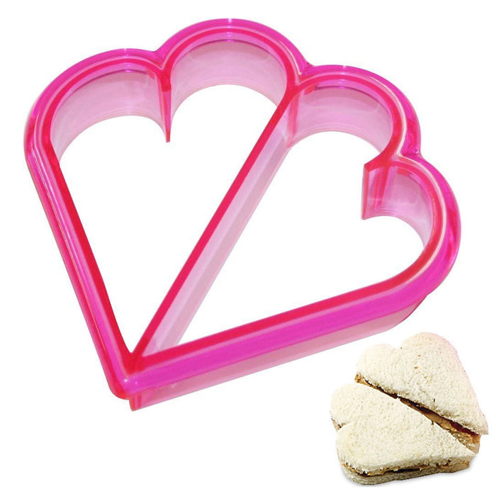 1 Sandwich Crust Cutter Heart Shaped Cookie Bread Crust Remover Mold Biscuit Cut