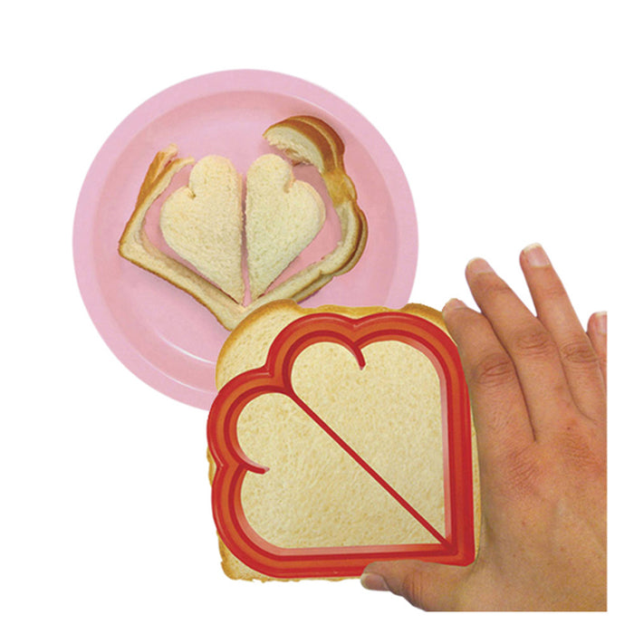 1 Sandwich Crust Cutter Heart Shaped Cookie Bread Crust Remover Mold Biscuit Cut