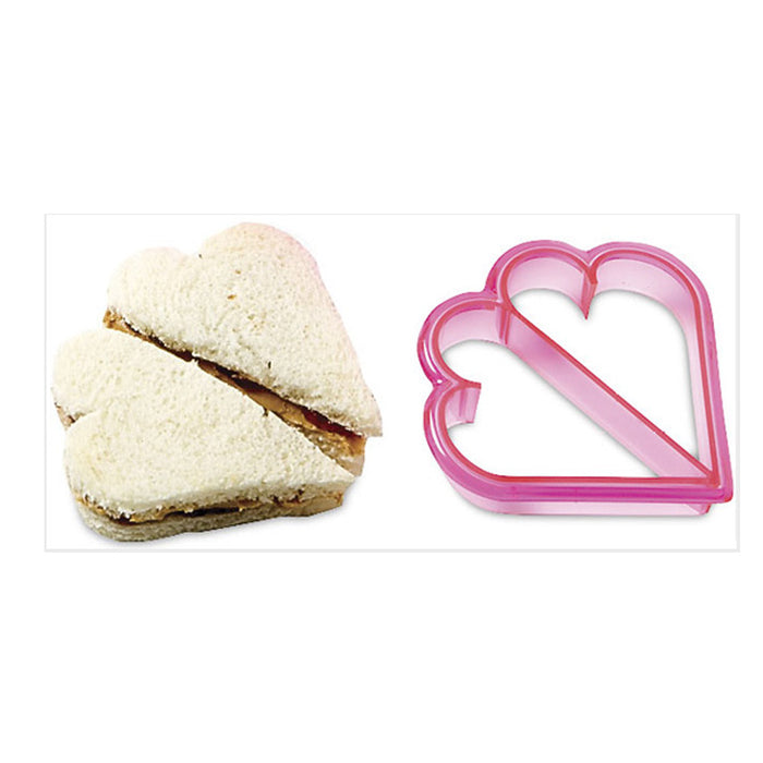 1 Sandwich Crust Cutter Heart Shaped Cookie Bread Crust Remover Mold Biscuit Cut