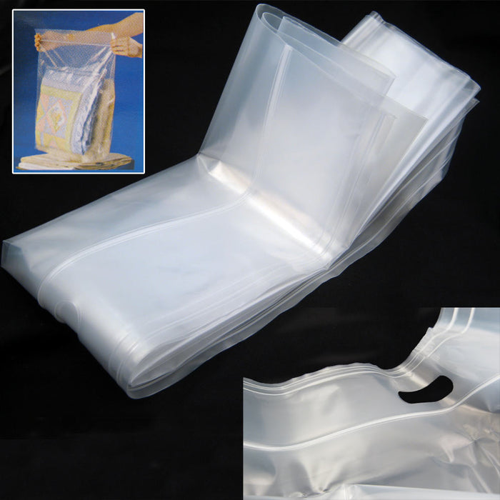 Giảm giá Túi nilon đại đựng giỏ quà Tết, trắng mờ, siêu dày, kích thước  53×61cm | 27 pcs big, blur plastic bags size 53×61cm - BeeCost