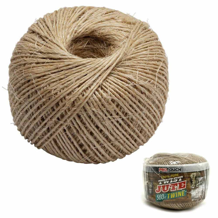 AllTopBargains 500' Feet Natural Jute Twines String Rope Roll Ball Refill Hobby Craft Scrapbook