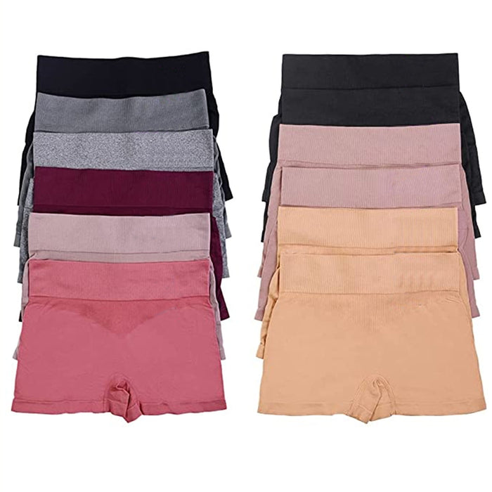 6 Pack Seamless Boyshorts Womens Underwear Lot Booty Panties Boxer Bri —  AllTopBargains