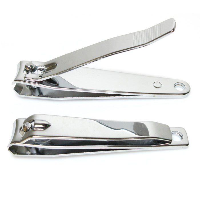 3 PCS Stainless Steel Toe Nail Clippers Curved Cut Style Manicure Pedicure Tools