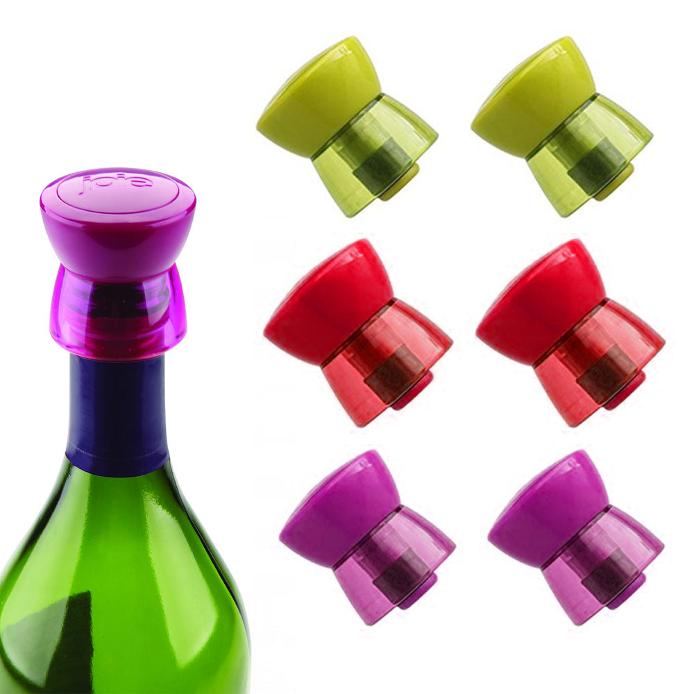 Diamond Top Silicone Wine Stoppers, 4ct