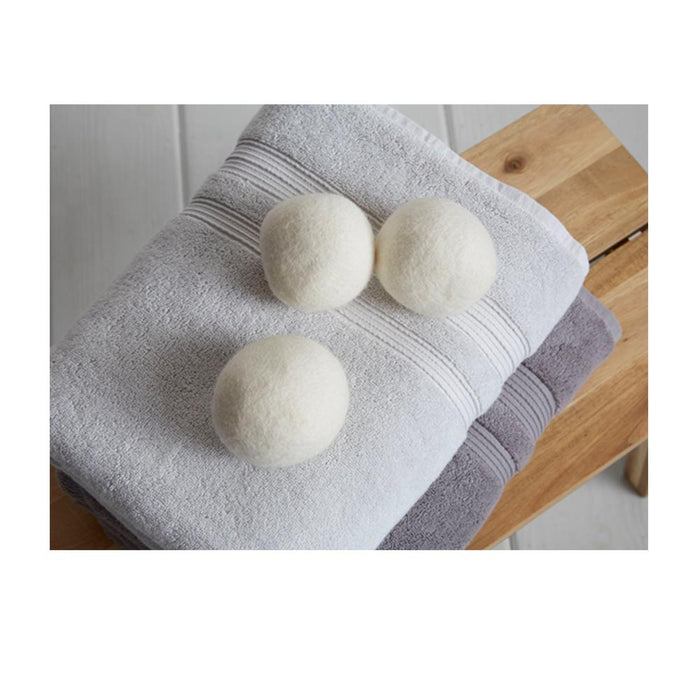 3 Pc Wool Dryer Balls Laundry Natural Hypoallergenic Reusable Fabric Softener