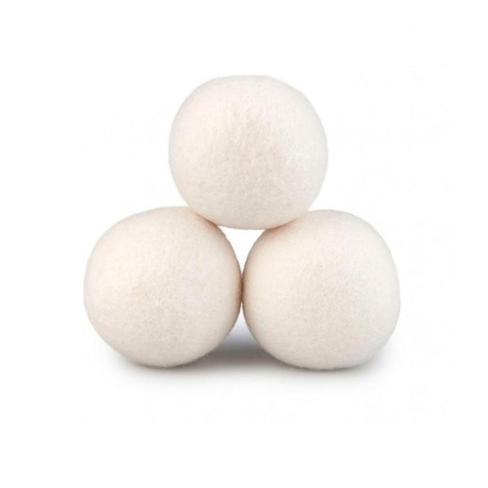 3 Pc Wool Dryer Balls Laundry Natural Hypoallergenic Reusable Fabric Softener