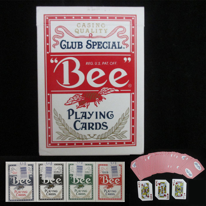 2 Deck Bee Casino Used Playing Cards Shuffle Black Jack Standard Quality Tricks