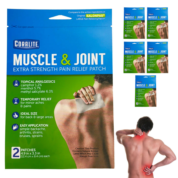 12 Pain Relief Patches Arthritis Back Waist Muscle Joint Shoulder External Aches