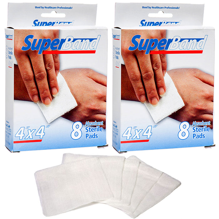 Curad Sterile Non-Adherent Pads (Pack of 100) for gentle wound dressing and  absorption without sticking