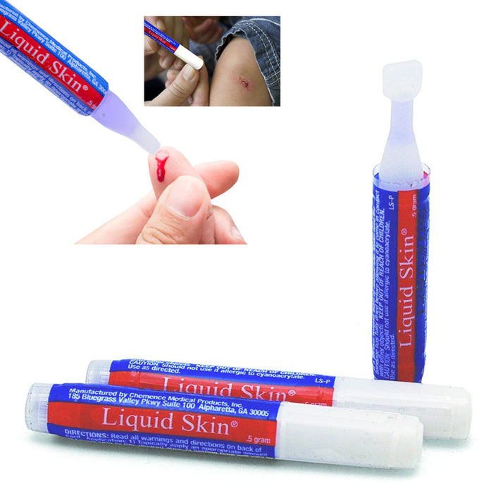 12 Pc Liquid Bandage Skin Seal Stop Bleeding Protect Cuts Waterproof First Aid