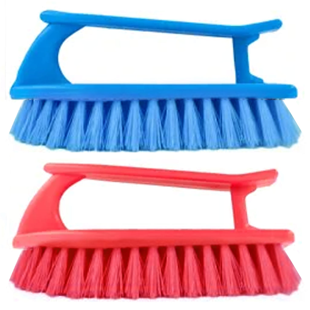 2 PC Vegetable Cleaning Brush with Handle Fruit Veggie Scrubber Nylon Bristles