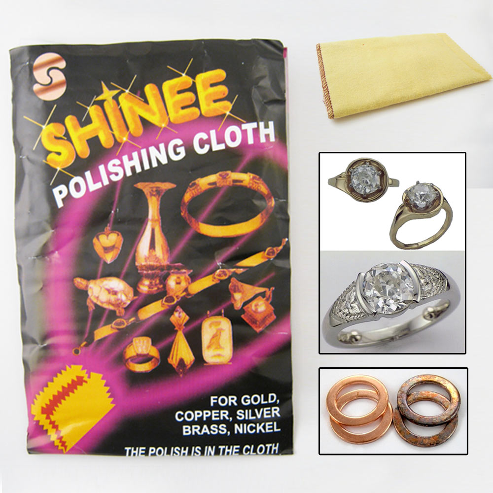 Polishing Cleaning Cloth Gold Silver Platinum Jewelry Coin Watches Large 12x12in