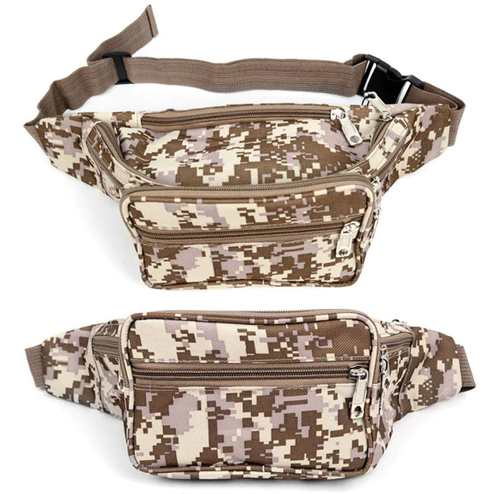 1 Tactical Digital Army Camo Fanny Pack Unisex Camouflage Waist Belt Bag Pouch