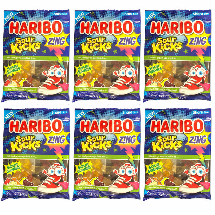 2 Bags Haribo Sour Streamers Gummies Gummy Chewy Candy Gummi Treat 3.6oz Each