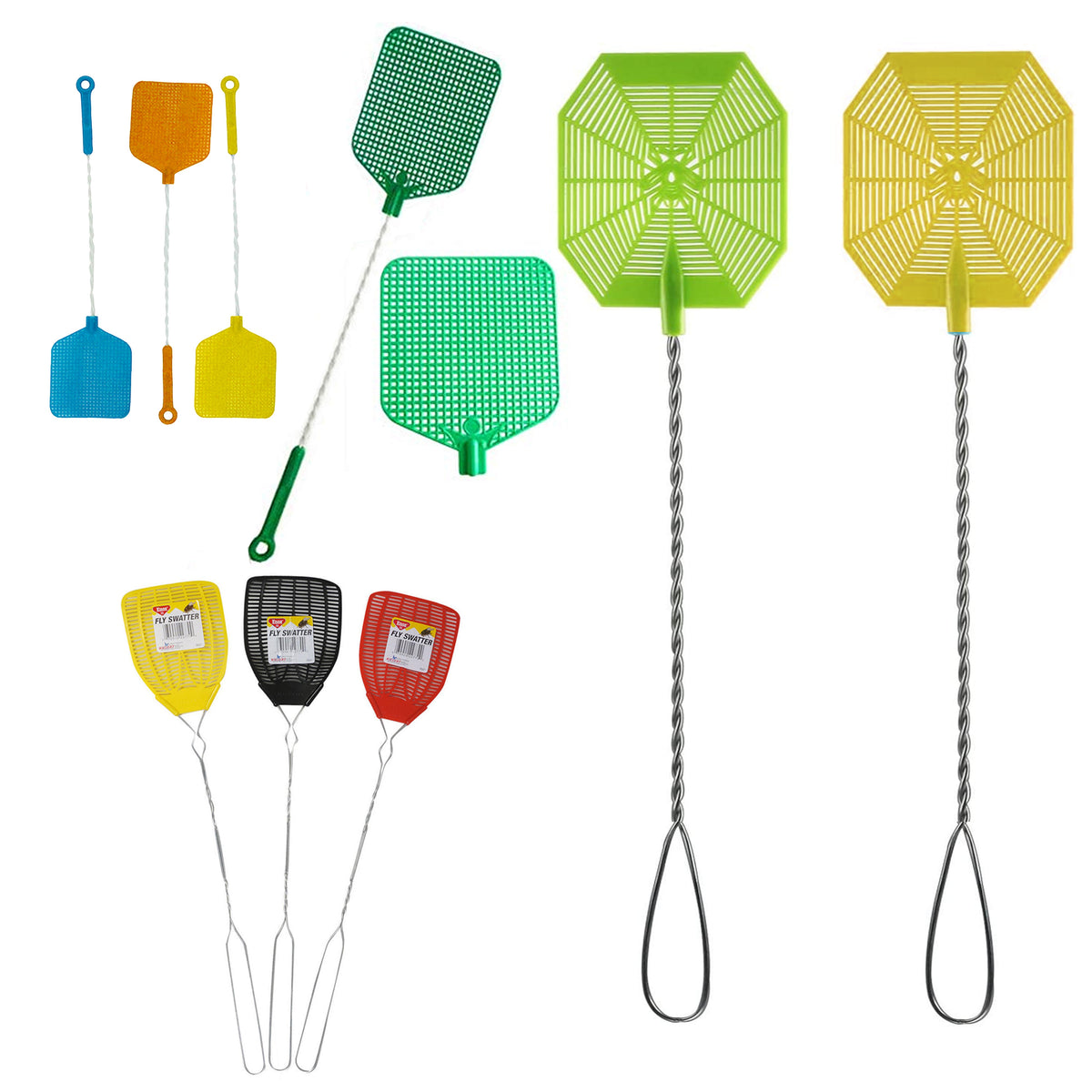 Fly Swatter, 4 Pack Strong Plastic Fly Swat Set with Philippines