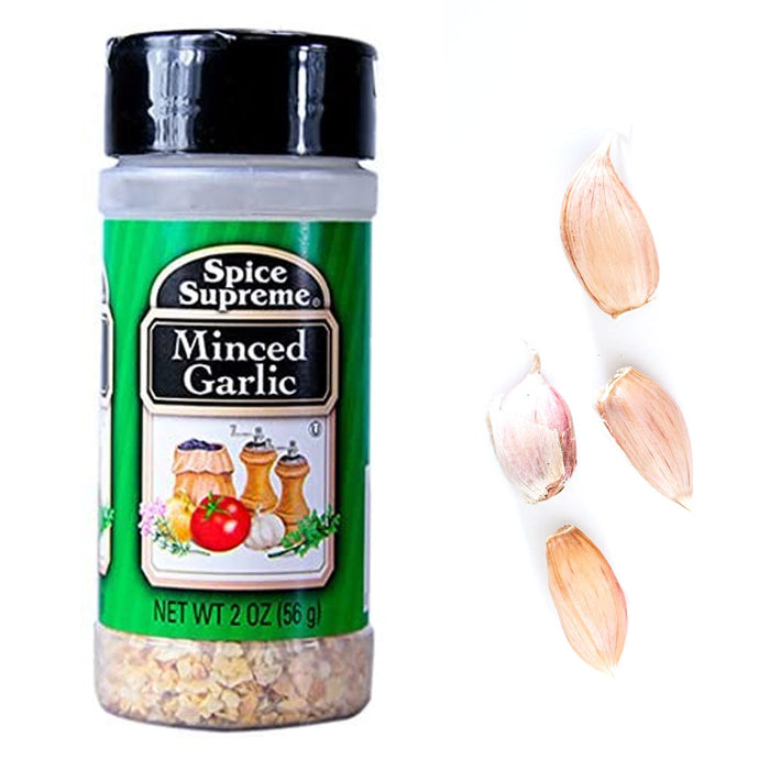 Spice Supreme Minced Dried Garlic Seasoning 2 Oz Jar Cooking Meat Veggies USA