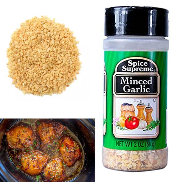 Spice Supreme Minced Dried Garlic Seasoning 2 Oz Jar Cooking Meat Veggies USA