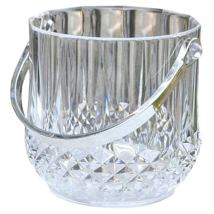 1 Clear Crystal Ice Bucket Cooler Plastic Container Wine Chiller BPA Free 40oz