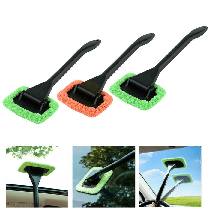 3 Pack Microfiber Windshield Clean Car Auto Wiper Cleaner Glass Window Brush Kit