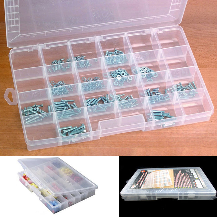 4 Pcs Screw Organizers and Storage Bins with Locks Plastic Hardware  Organizer Box with Compartment Bolt Organizer Plastic Divided Storage  Containers