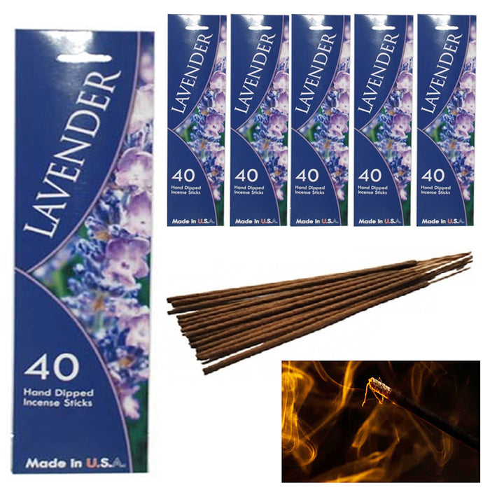 240 Incense Sticks Lavender Scent Premium Fragrance Yoga Spiritual Aromatherapy