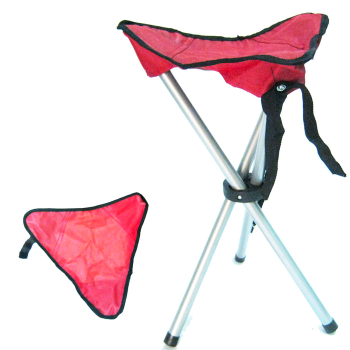 Portable Quick Folding Tripod Stool Fishing Camping Chair Fishing Travel 12"X17"