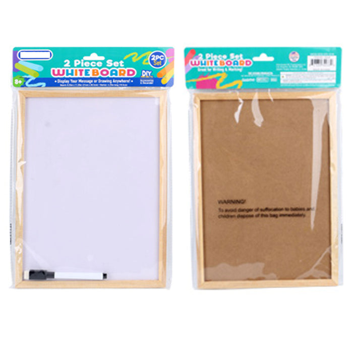 2 Packs 8.25 X 11.25" Dry Erase Board Whiteboard Marker Note Study Class Student