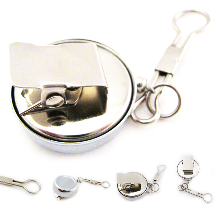 One Retractable Reel Recoil ID Badge Lanyard, Name Tag Key Card